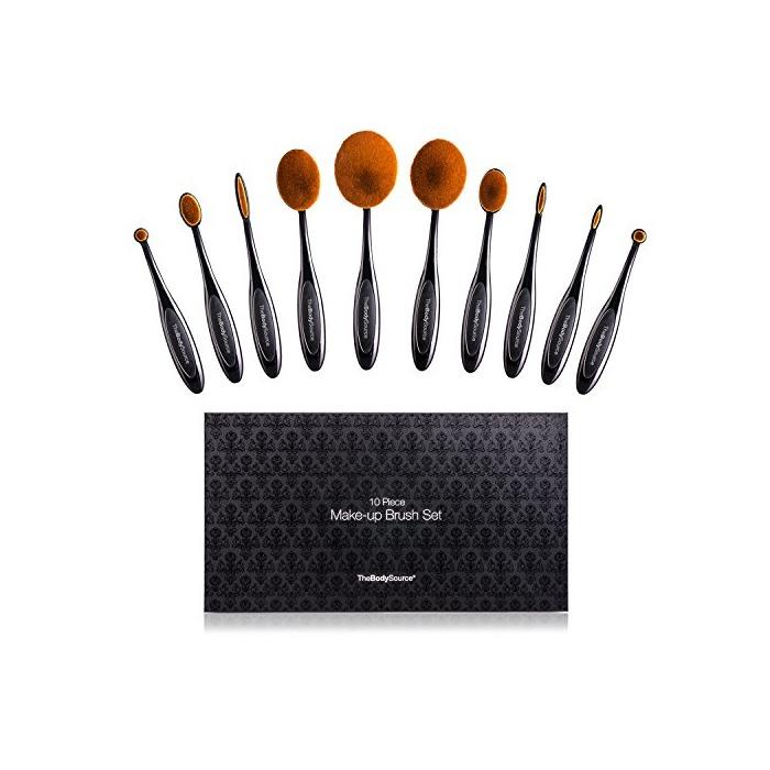 Social Kit de Brochas de Maquillaje Profesionales de 10 Piezas