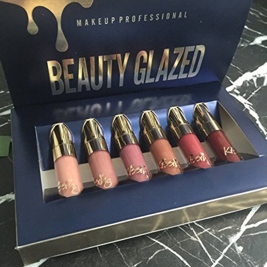 Mini set TOPBeauty de 6 lápices labiales mate de larga duración