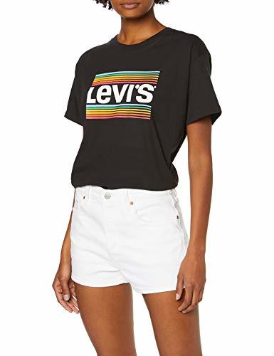 Levi's 501 High Rise Short Pantalones Cortos, Blanco