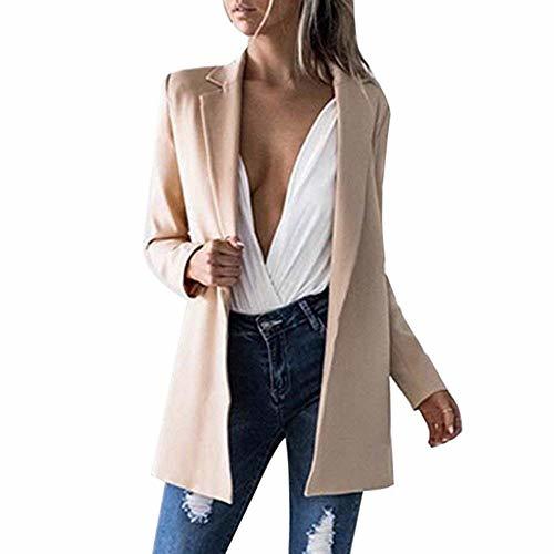 Fashion Cardigan Elegante Mujer Moda Blazer Otoño Manga Larga De Solapa Chaqueta De