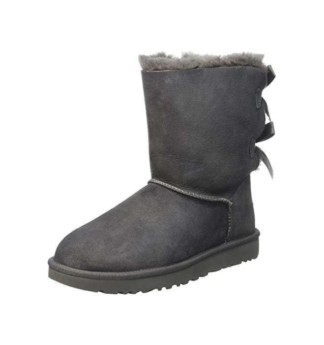 Fashion UGG Bailey Bow II 1016225, Botas Cortas Mujer, Gris