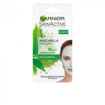 Moda Mascarilla facial purificante Garnier Skinactive matcha kaolin.