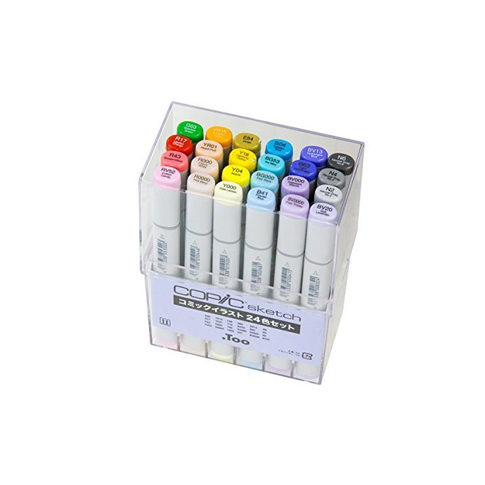 Productos Copic Sketch set-Copic Sketch Comic Illustration 24 color set