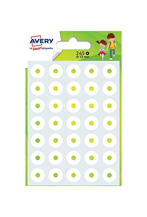 Avery OEIL245 - Paquete de 245 arandelas autoadhesivas