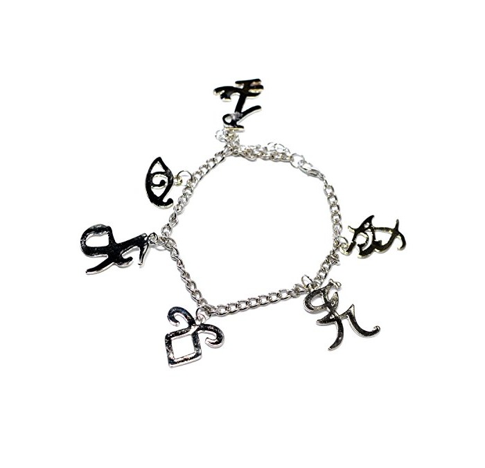 Social En la película novela Classic pulsera Mix de cazadores de colgantes de la ciudad de Bones runas plateado pulseras con relleno