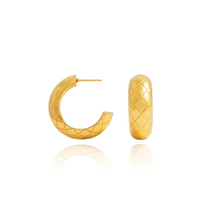 Moda Hoop Earrings Crocodile