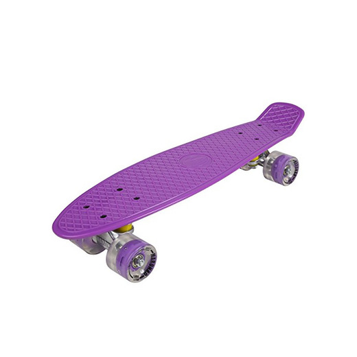 Penny ABEC - 7 - Monopatín skate board con ruedas LED iluminación