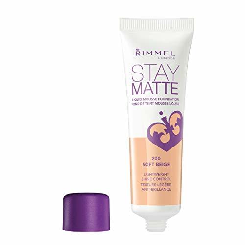 Belleza Rimmel London Stay Matte Base de Maquillaje Tono 200 Soft Beige -