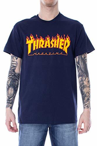 Fashion CAMISA THRASHER MAGAZINE FLAME AZUL - M