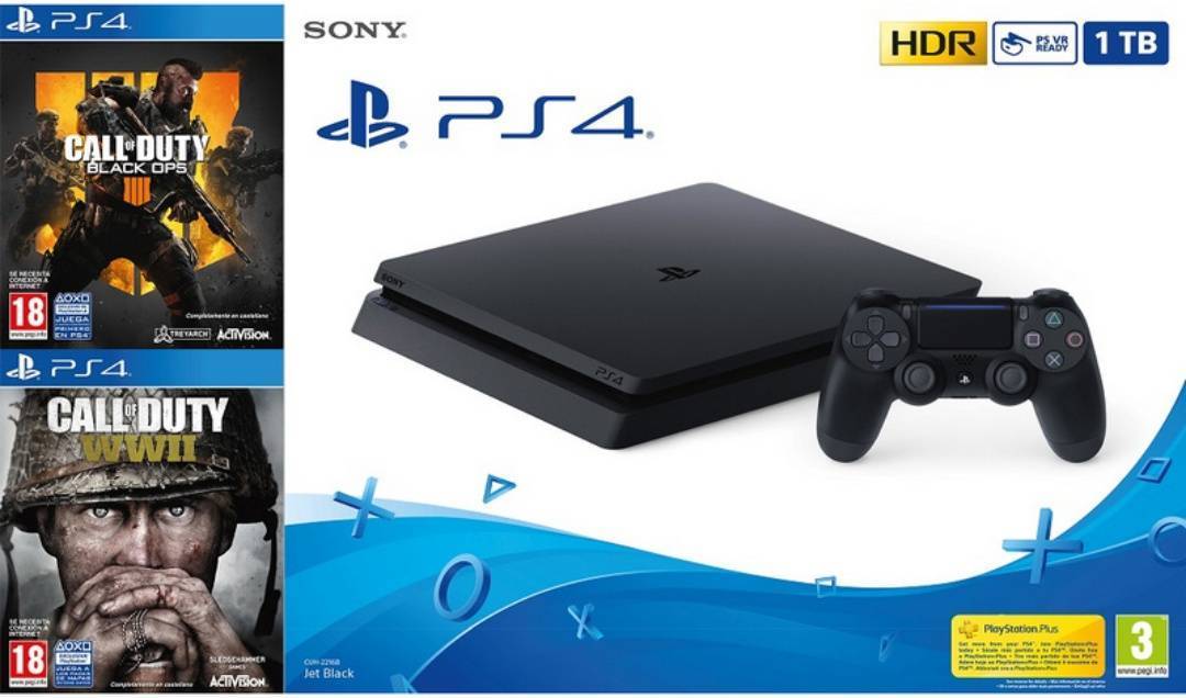 Moda PlayStation 4 con un controller + 2 juegos