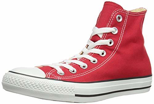 Moda Converse Chuck Taylor All Star Hi, Zapatillas de tela Unisex, Rojo