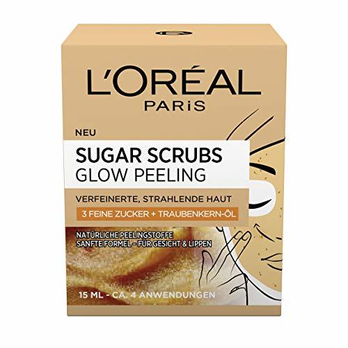 Belleza L'Oréal Paris Sugar Scrubs Glow - Exfoliante facial con azúcar y aceite