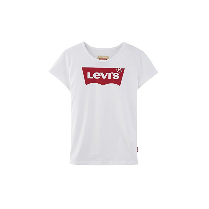 Moda Levi's kids Short Sleeves Batwin T-Shirt Camiseta, Blanco