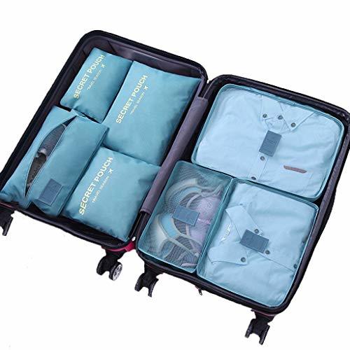 Electrónica DoGeek- 7 en 1 Set de Organizador de Equipaje Viaje con Bolsa