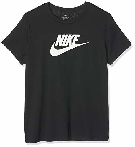 Fitness Nike W NSW tee ESSNTL Icon Futura T-Shirt, Mujer, Negro