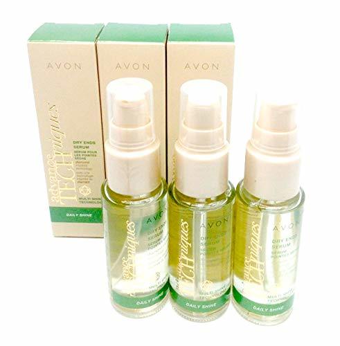 Belleza 3 x Avon Advance Techniques Daily Shine Suero Para Las Puntas Secas