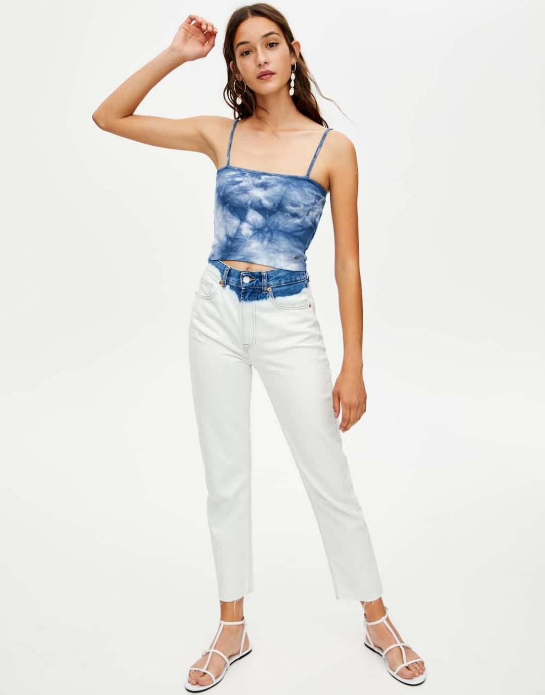 Fashion Pull & bear top tirantes tie-dry