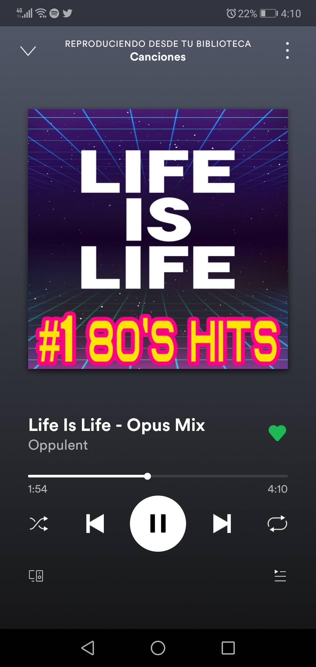 Canción Life Is Life - Opus Mix