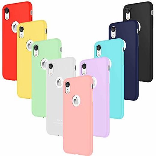 Leathlux 9X Funda iPhone XR Silicona Carcasa Ultra Fina TPU Gel Protector