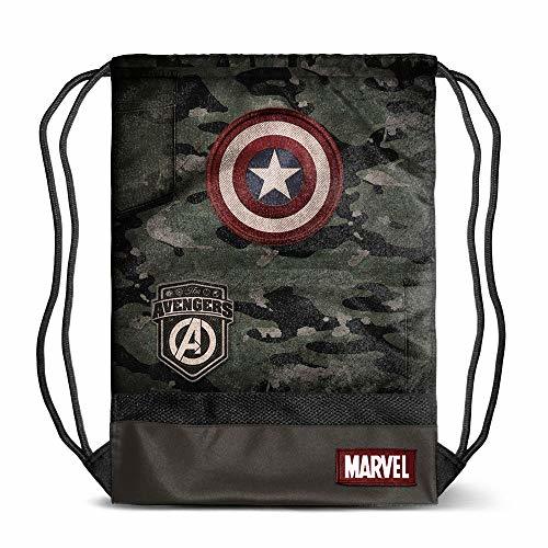 Moda Karactermania Captain America Army-sacca Storm Bolsillo Suelto para Mochila 48 Centimeters