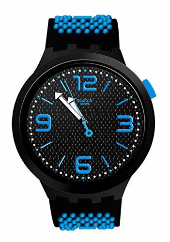 Moda Swatch Reloj Analógico para Hombre de Cuarzo con Correa en Silicona SO27B101