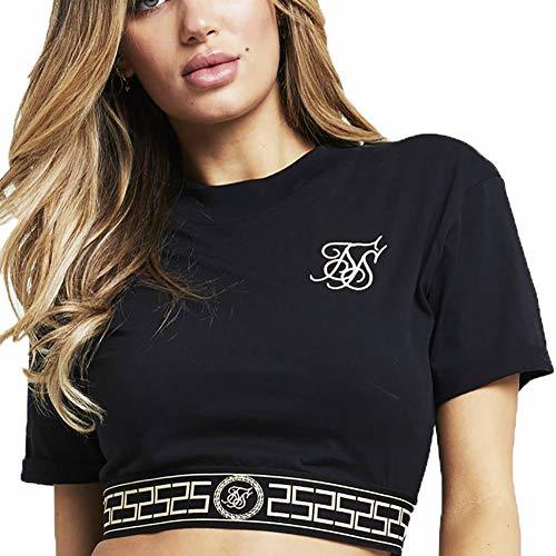 Sik Silk Camiseta Corta con Cintura elástica Athena Negro