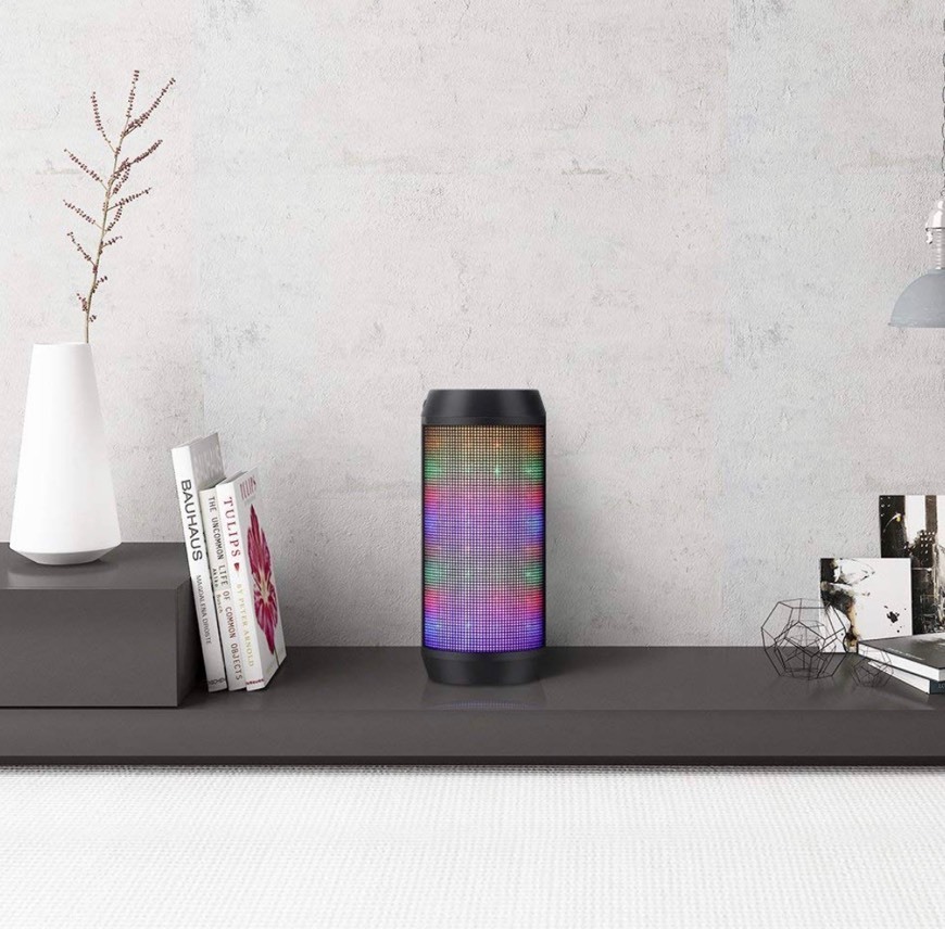 Fashion ELEHOT Altavoz Bluetooth Portatiles con Luz de 5 Modos Recar