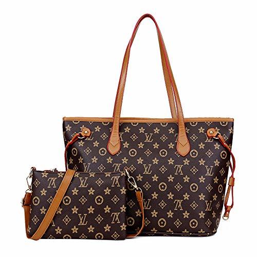 Product Ldyia Bolso de Mujer Impreso Bolso de Hombro Flor Vieja Conjunto de