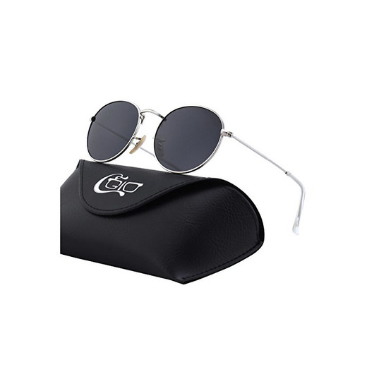 CGID E47 Pequeño Estilo Vintage Retro Lennon inspirado círculo metálico redondo gafas