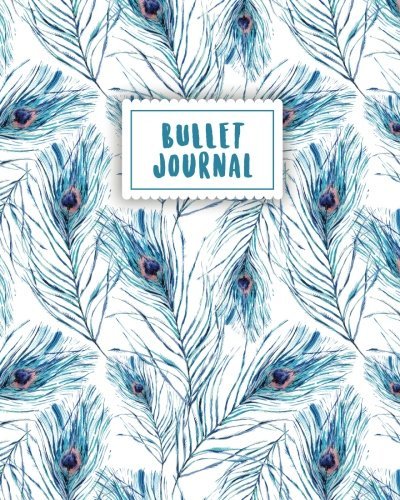 Book Bullet Journal: Blue Peacock Feather