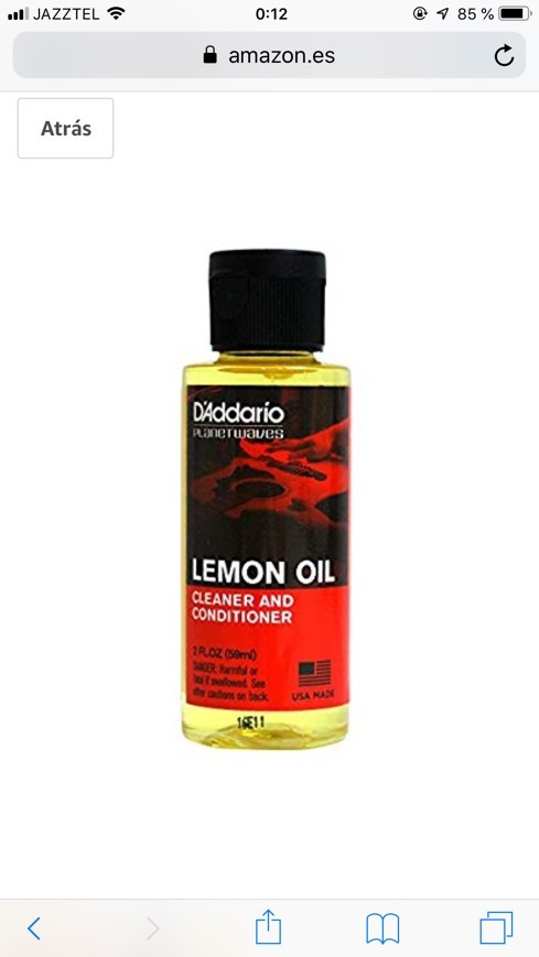 Productos Aceite de limón