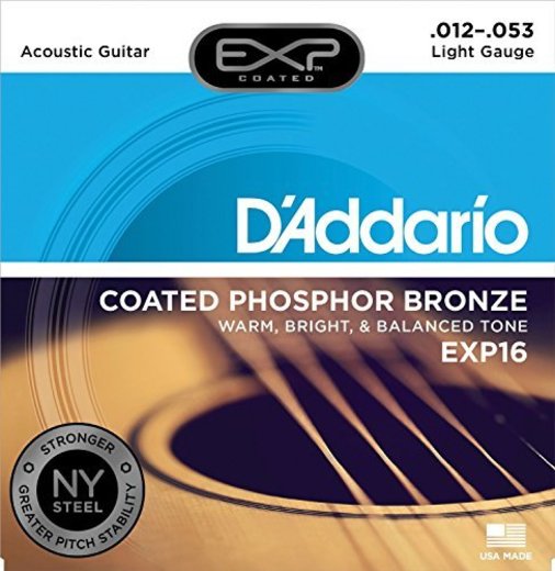 D'Addario EXP16 - Juego de Cuerdas para Guitarra Acústica de Fósforo/Bronce