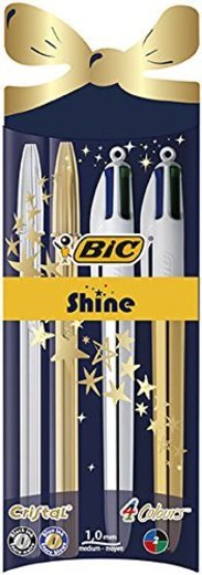 BIC Shine - Estuche edición especial con bolígrafos oro y plata
