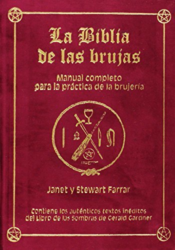 Libro LA BIBLIA DE LAS BRUJAS. Obra completa. Terciopelo rojo