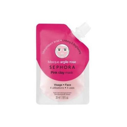 SEPHORA Pink Clay Mask with lychee extract restores radiance and smoothens skin tone 35 ml