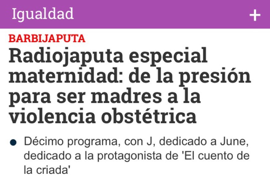 Social Radiojaputa: especial maternidad