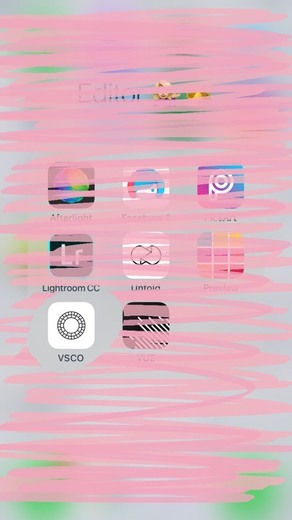Aplicativo de edição- VSCO 