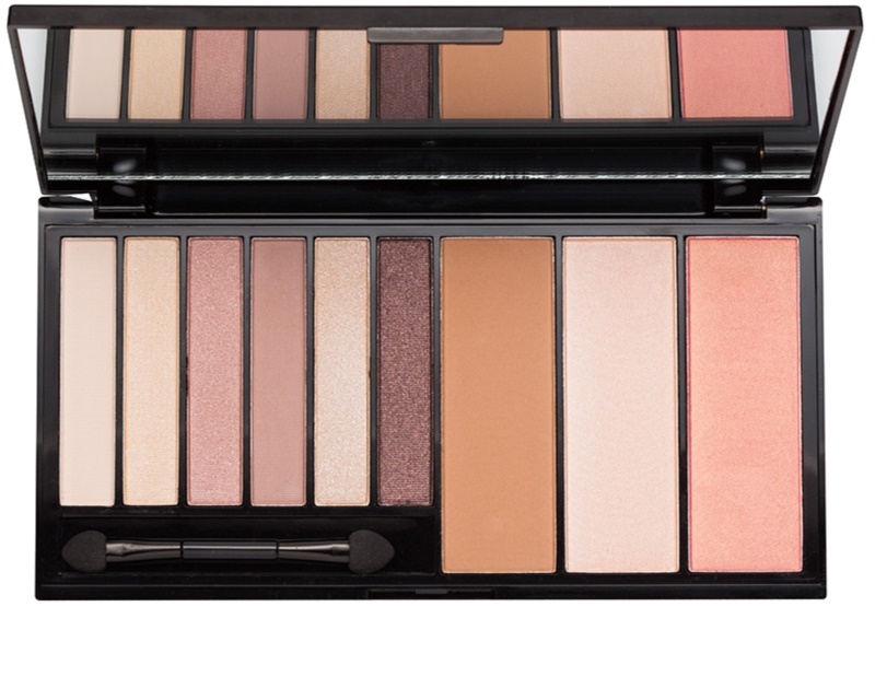 Social Makeup Revolution Euphoria Eyeshadow & Contouring Palette Bronzed Paleta do makijażu
