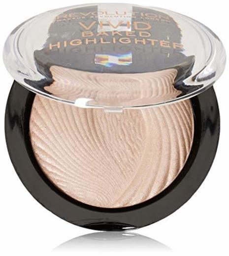 Makeup Revolution Vivid Baked Highlighter Peach Lights Rozświetlacz do twarzy wypiekany 7