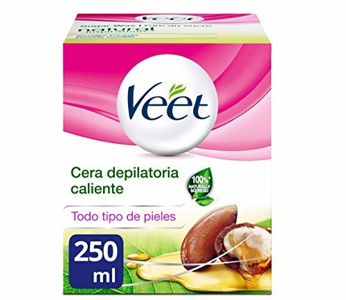 Belleza Veet Tarro Cera Depilatoria Tibia con Aceite de Argán