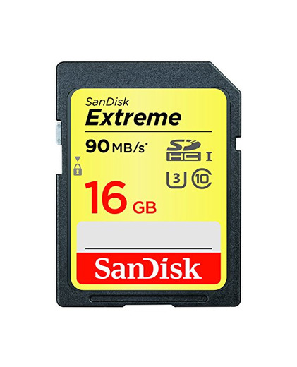 Tarjeta de Memoria SanDisk Extreme SDHC DE 16 GB con hasta 90