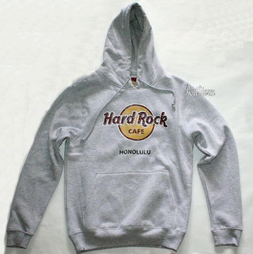 Hard Rock Café Sudadera gris print Hard Rock Café