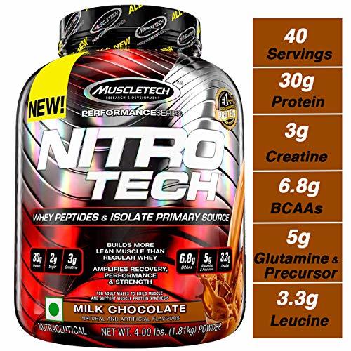 Social Muscletech Suplemento para Deportistas Nitro Tech Performance Series