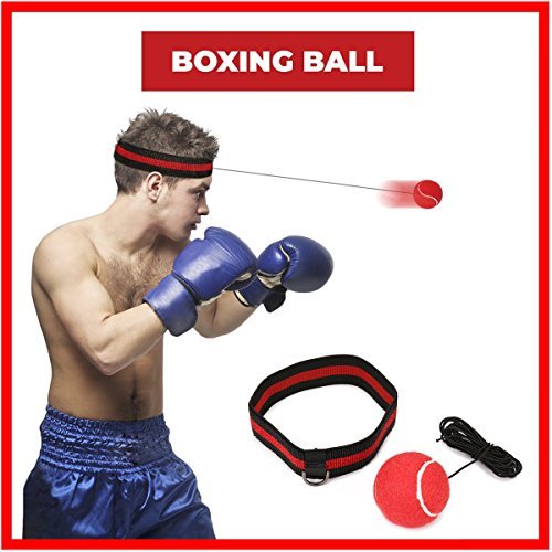 Pelota Boxeo, SGODDE Fight Ball Reflex en cadena con diadema para Fight