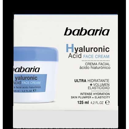 Beauty BABARIA CREMA FACIAL ÁCIDO HIALURÓNICO 125ML