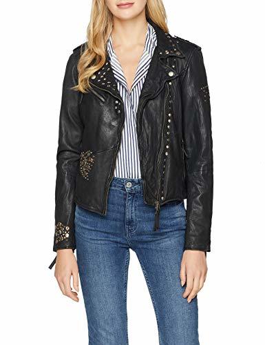 Fashion Freaky Nation Biker Princess Chaqueta, Negro