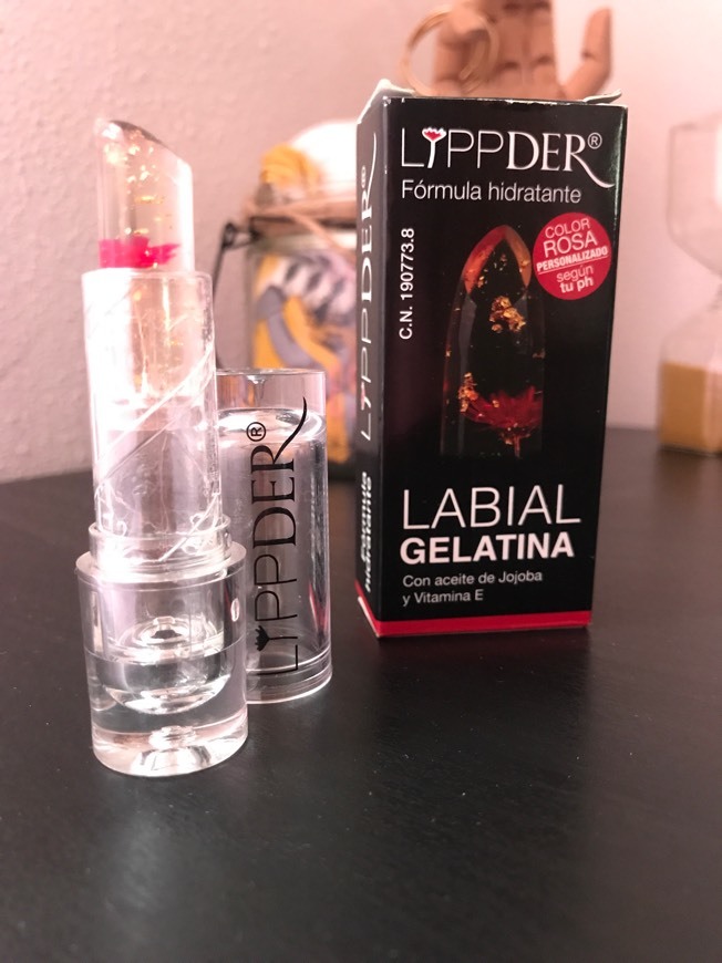 Nrpfell Lapiz labial de gelatina de cristal de flor Balsamo labial de