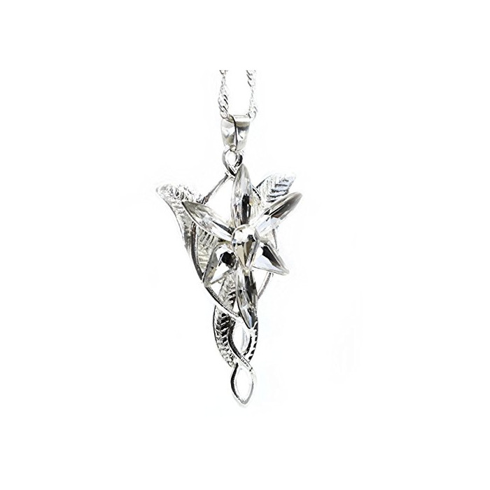 Fashion LOTR Señor de los Anillos Hobbit Arwen EVENSTAR Collar de Plata Tono