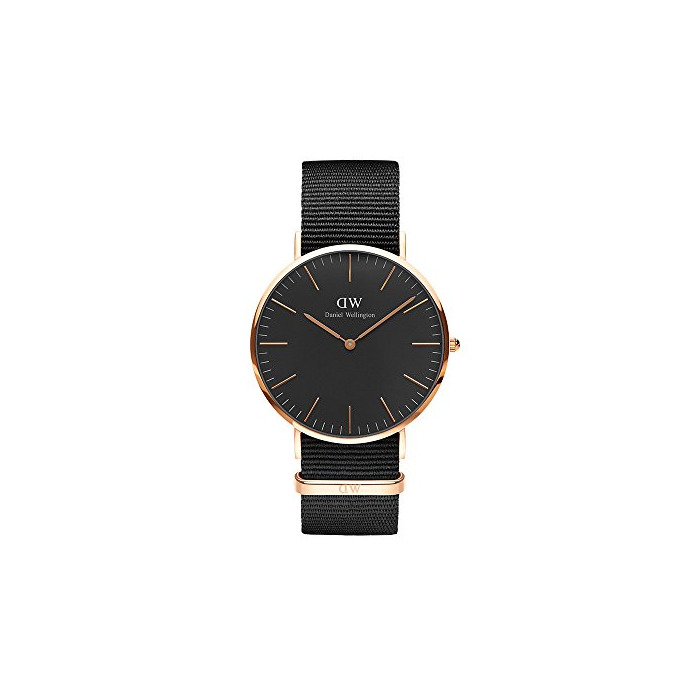 Fashion Daniel Wellington Reloj analogico para Unisex de Cuarzo con Correa en Nailon