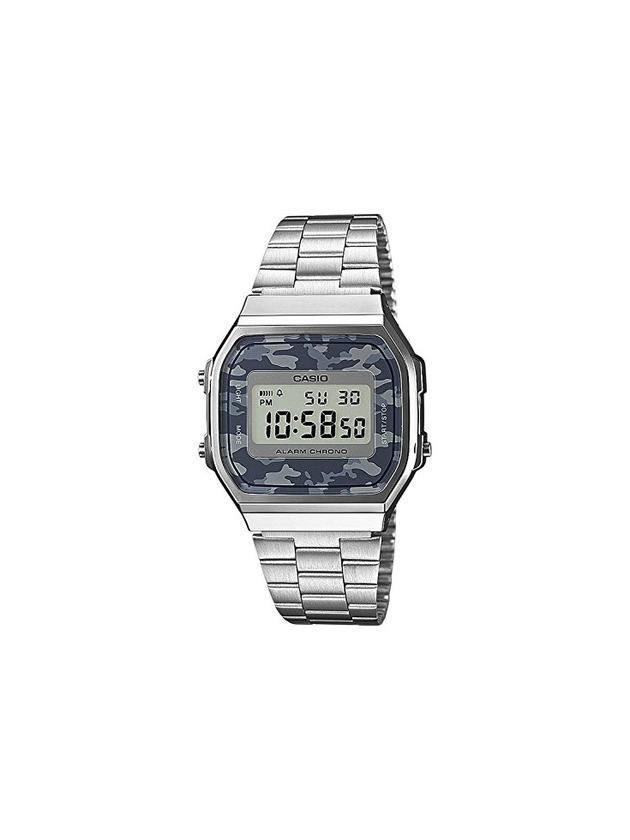 Fashion Casio Reloj Analógico para Unisex de Digital con Correa en Cuero A168WEC-1EF